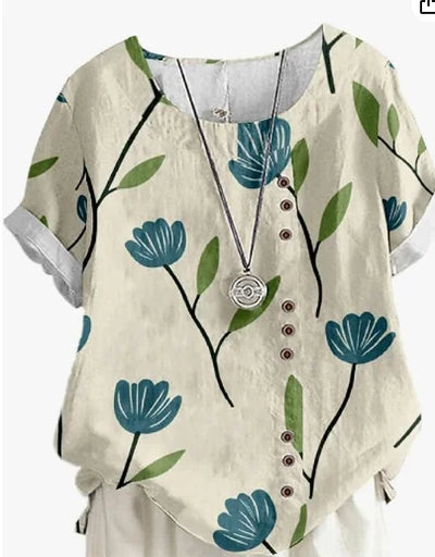 Silk top "Garden Party" – Fresh & feminine