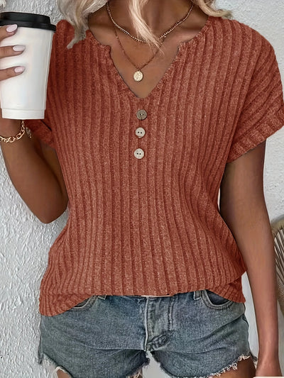 Ribbed tee "Sunday Picnic" – Fresh & feminine