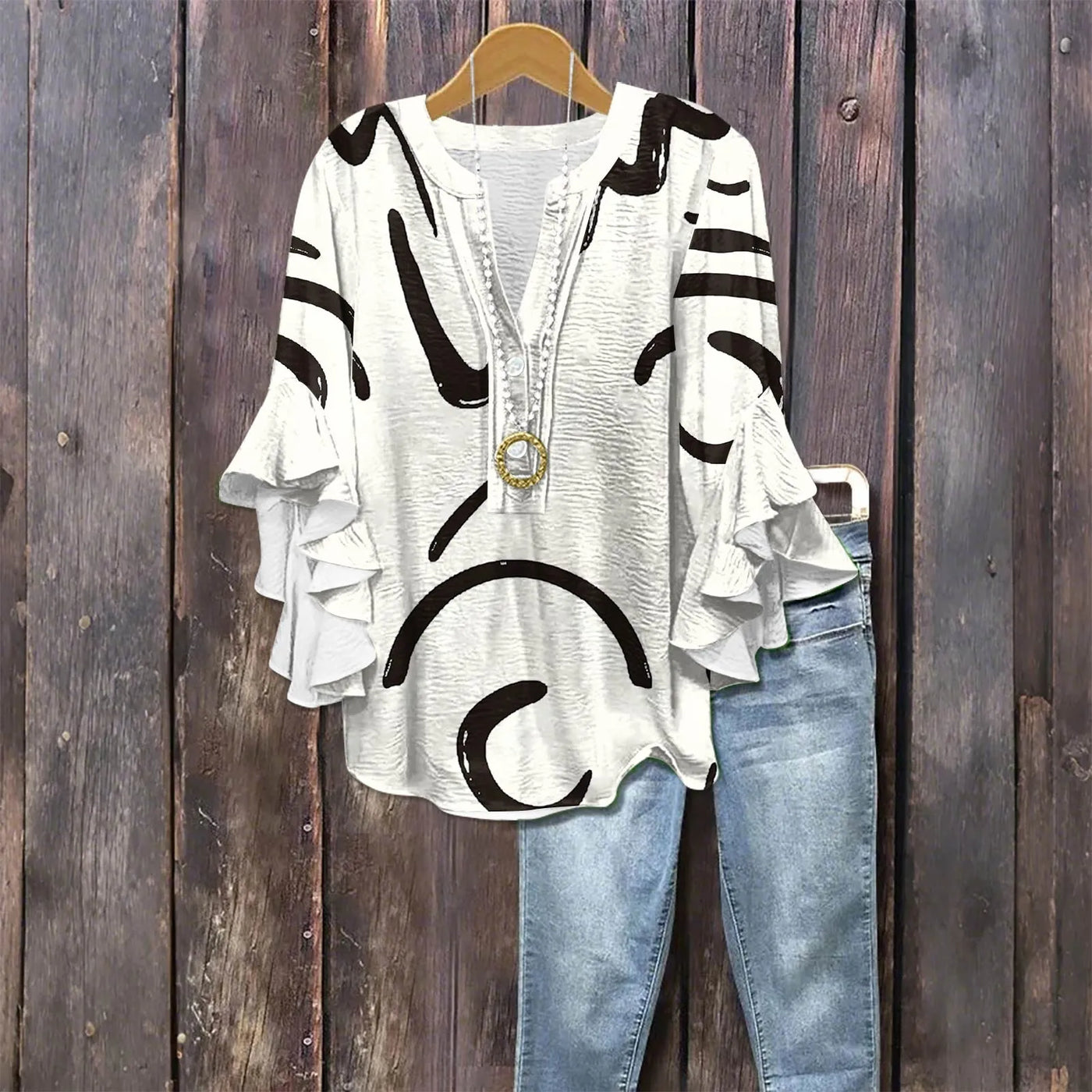 Silk blouse "Market Stroll" – Fresh & feminine