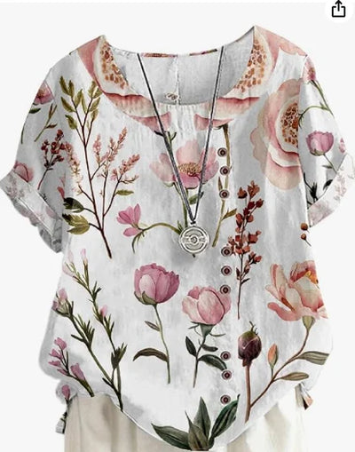 Silk top "Garden Party" – Fresh & feminine
