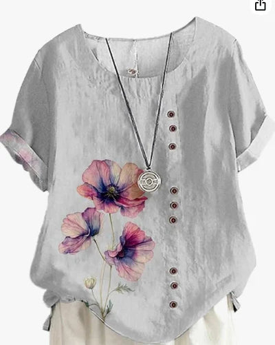 Silk top "Garden Party" – Fresh & feminine