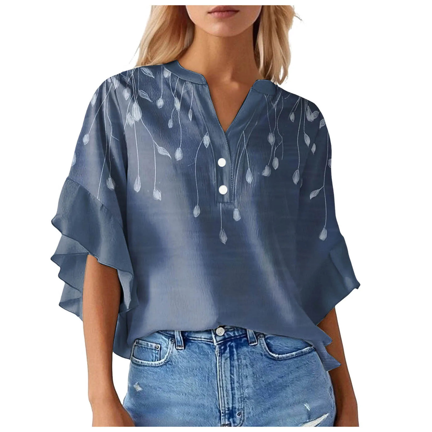 Silk top "Garden Party" – Fresh & feminine