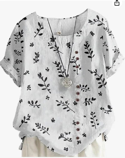 Silk top "Garden Party" – Fresh & feminine