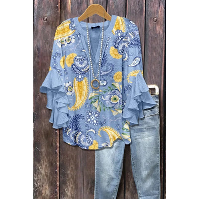 Silk blouse "Garden Party" – Soft & sophisticated