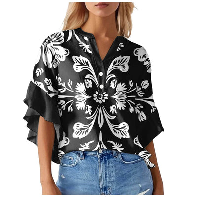 Silk top "Garden Party" – Fresh & feminine