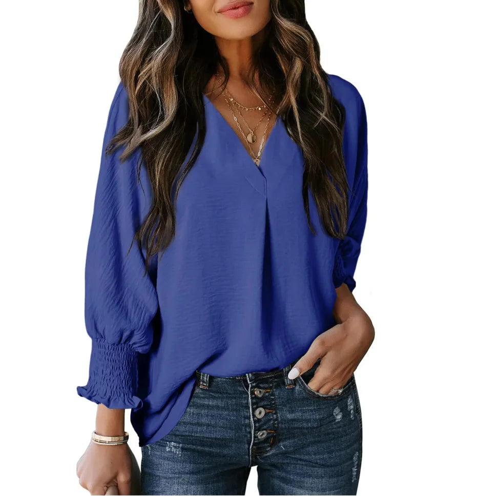 Polyester sweater top "Sunday Picnic" – Soft & sophisticated