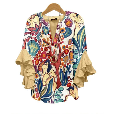 Silk blouse "Garden Party" – Soft & sophisticated