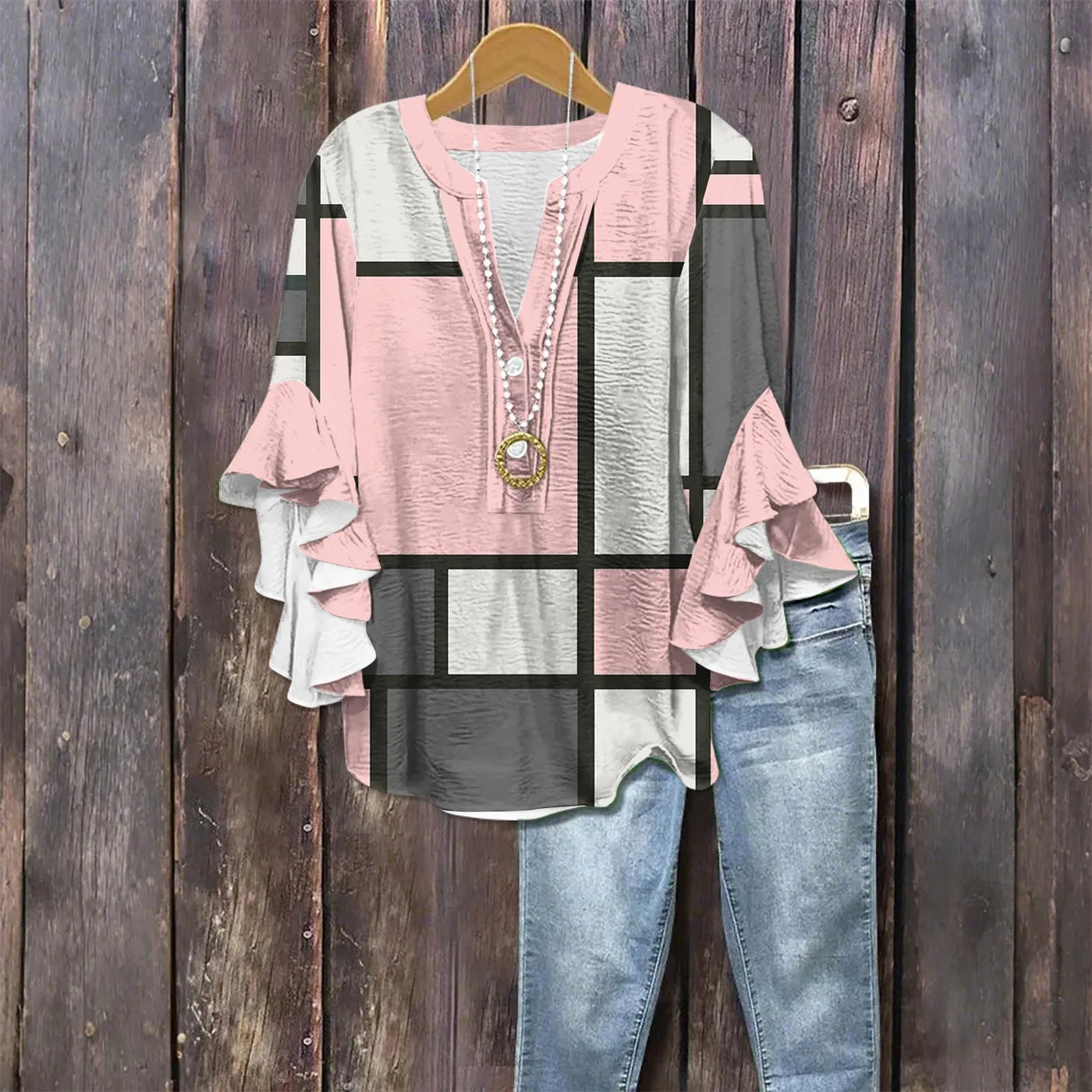 Silk blouse "Garden Party" – Soft & sophisticated