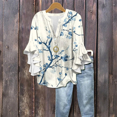 Silk blouse "Garden Party" – Soft & sophisticated