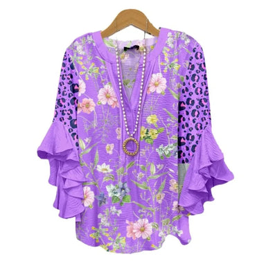 Silk blouse "Garden Party" – Soft & sophisticated