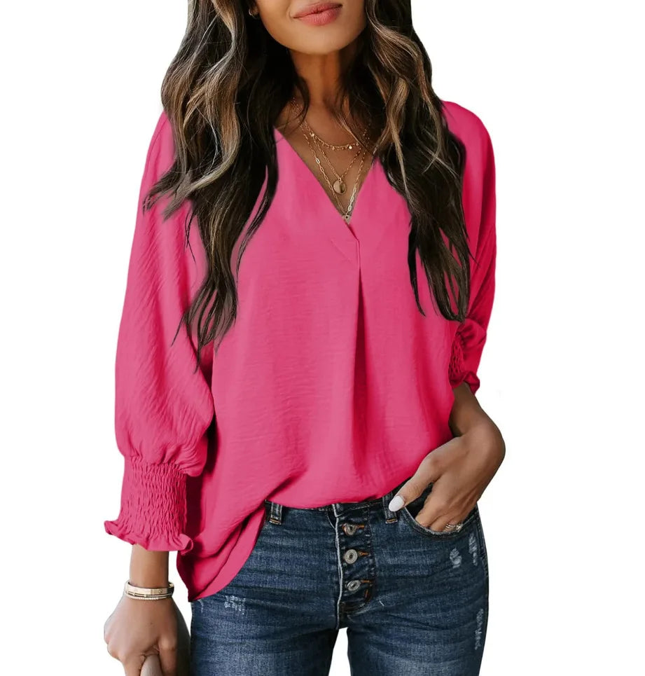 Polyester sweater top "Sunday Picnic" – Soft & sophisticated
