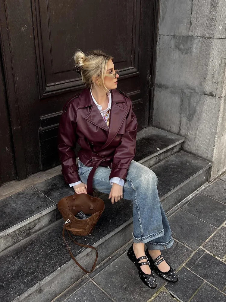 Leather jacket "City Rooftop" – Timeless & chic