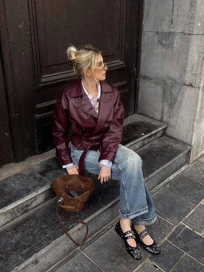 Leather jacket "City Rooftop" – Timeless & chic