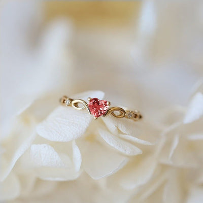 Zirconia heart ring "Romantic Dinner" – Elegant & refined