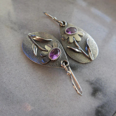 Retro Three Dimensional Flower Earrings "Garden Party" – Fresh & feminine