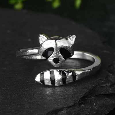Adjustable raccoon ring "Garden Party" – Elegant & refined