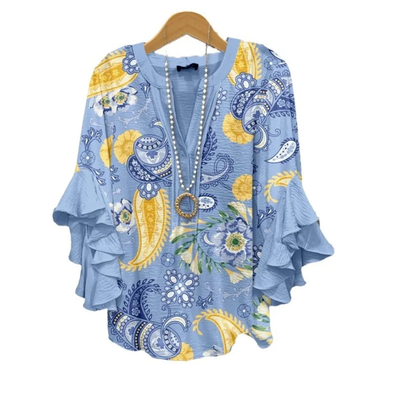 Silk blouse "Garden Party" – Soft & sophisticated