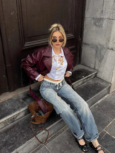 Leather jacket "City Rooftop" – Timeless & chic