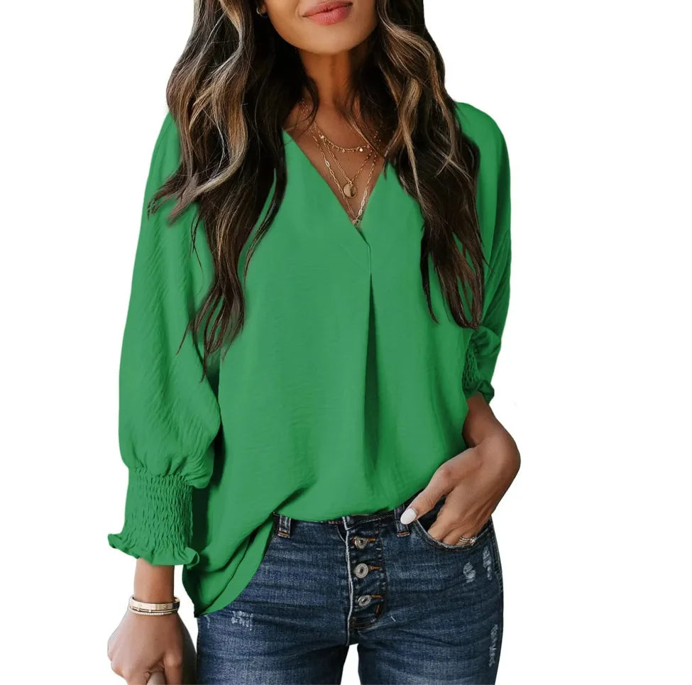 Polyester sweater top "Sunday Picnic" – Soft & sophisticated