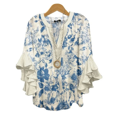Silk blouse "Garden Party" – Soft & sophisticated