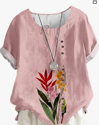 Silk top "Garden Party" – Fresh & feminine
