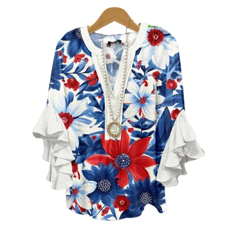 Silk blouse "Garden Party" – Soft & sophisticated