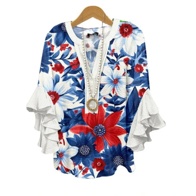 Silk blouse "Garden Party" – Soft & sophisticated