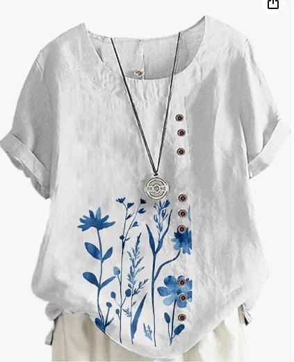 Silk top "Garden Party" – Fresh & feminine