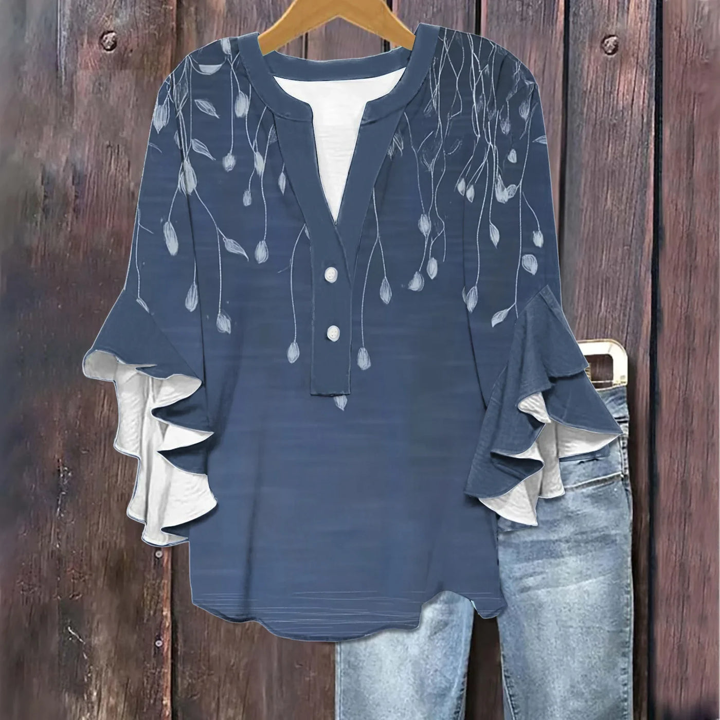 Silk top "Garden Party" – Fresh & feminine