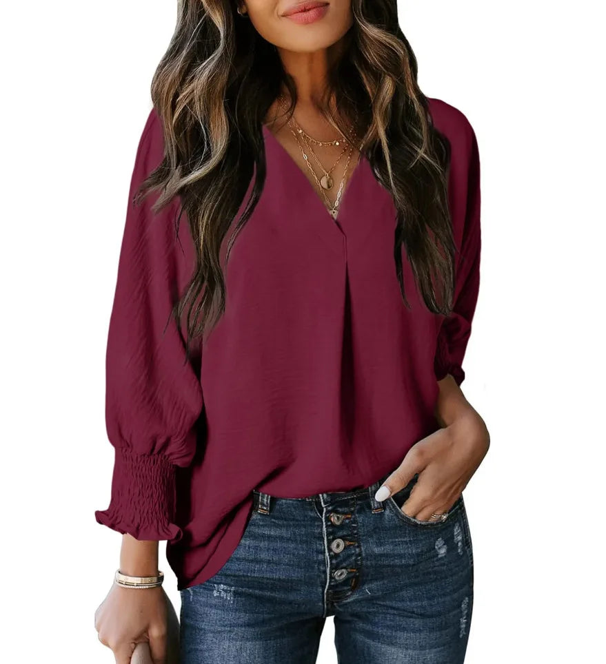 Polyester sweater top "Sunday Picnic" – Soft & sophisticated
