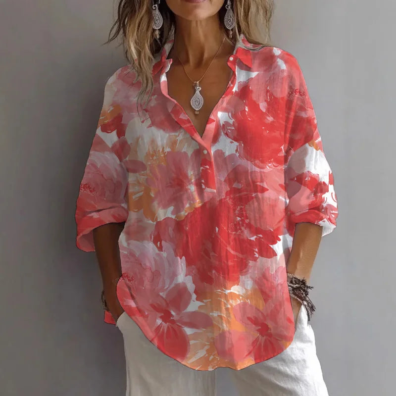 Silk blouse "Garden Party" – Elegant & refined