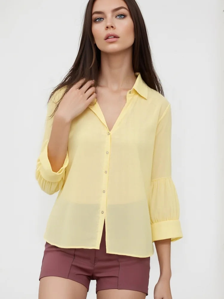 Thin knitted shirt "Garden Party" – Fresh & feminine