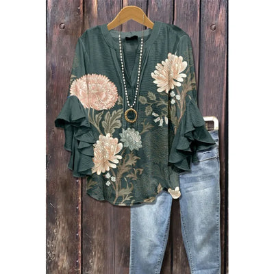 Silk blouse "Garden Party" – Soft & sophisticated
