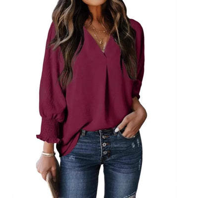 Polyester sweater top "Sunday Picnic" – Soft & sophisticated