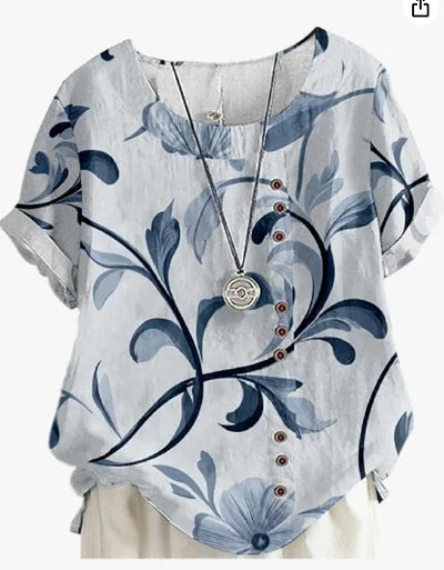 Silk top "Garden Party" – Fresh & feminine