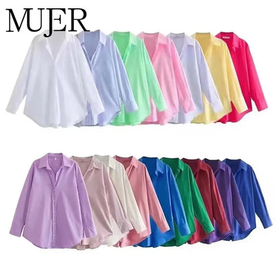Multicoloured button-up shirt "Friends Catch-Up" – Chic & casual