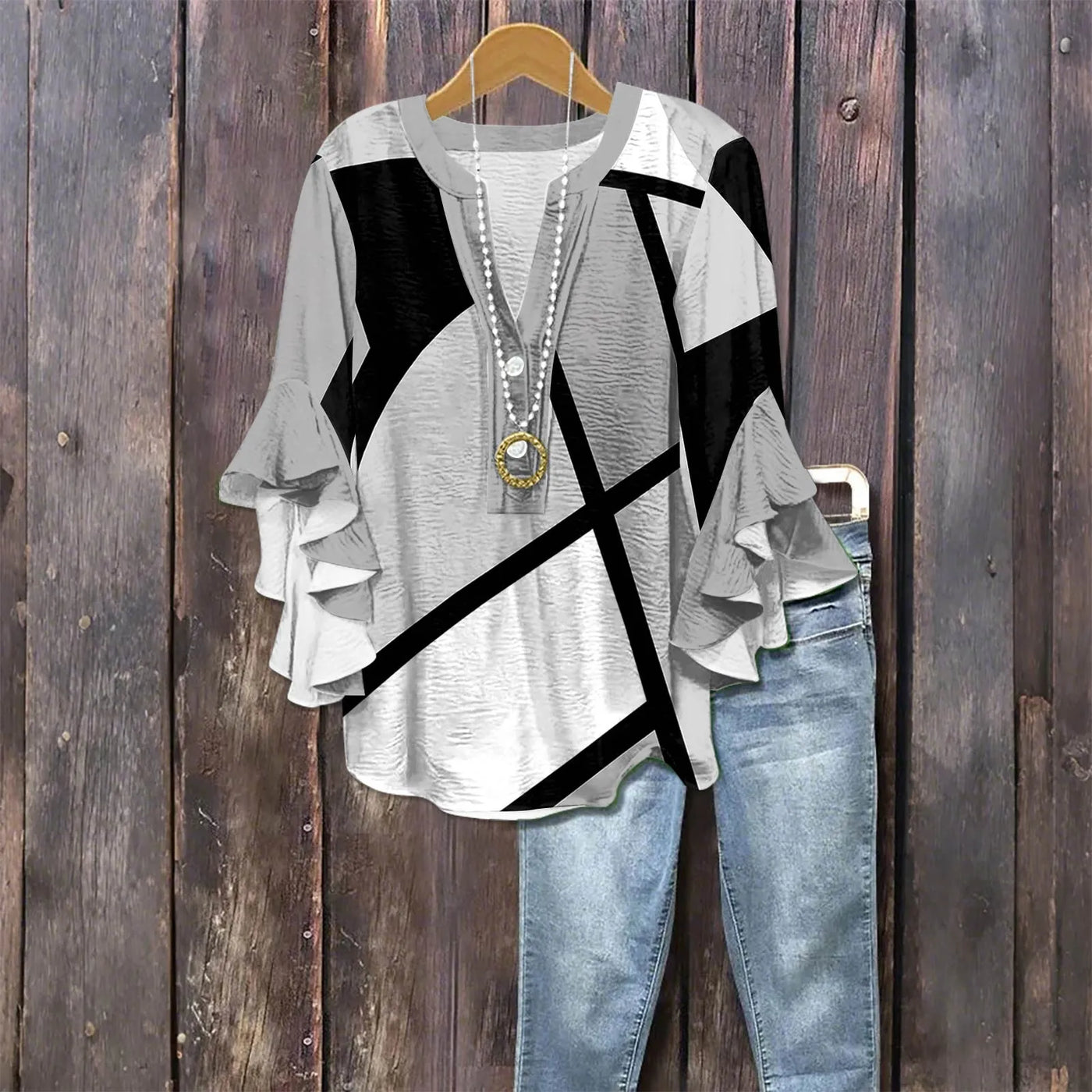 Silk blouse "Garden Party" – Soft & sophisticated