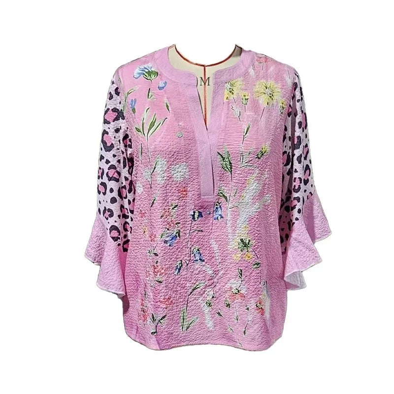 Silk blouse "Garden Party" – Soft & sophisticated