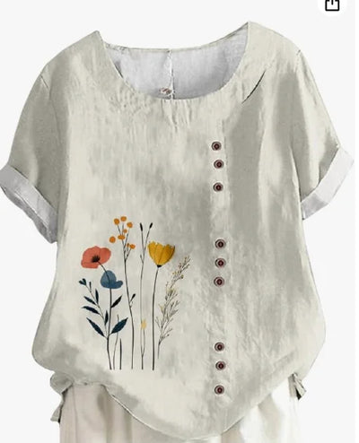 Silk top "Garden Party" – Fresh & feminine