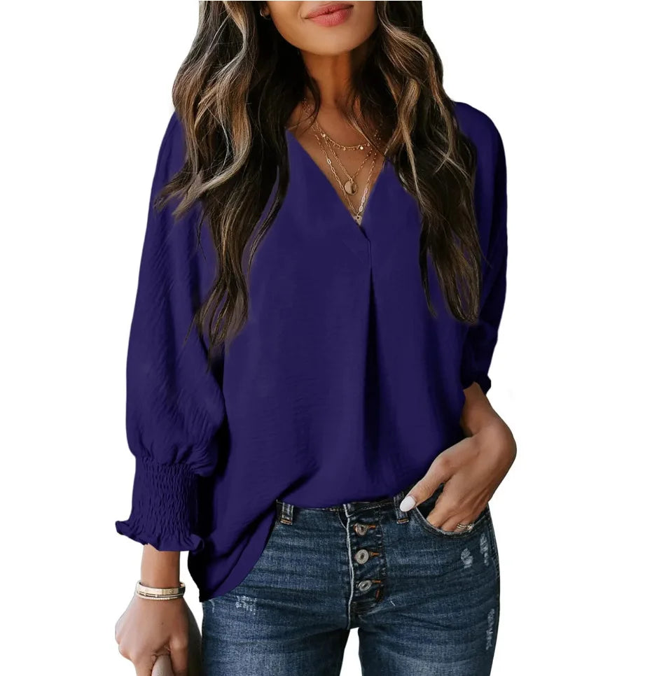 Polyester sweater top "Sunday Picnic" – Soft & sophisticated