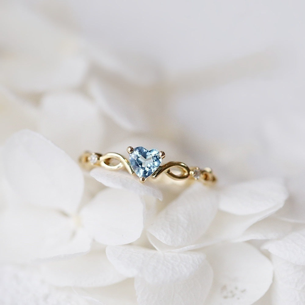 Zirconia heart ring "Romantic Dinner" – Elegant & refined