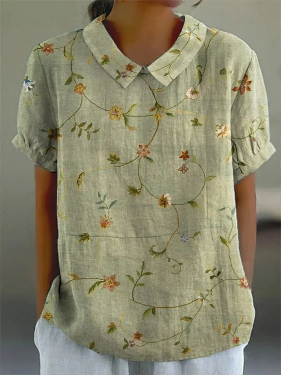 Silk dress "Family BBQ" – Elegant & refined