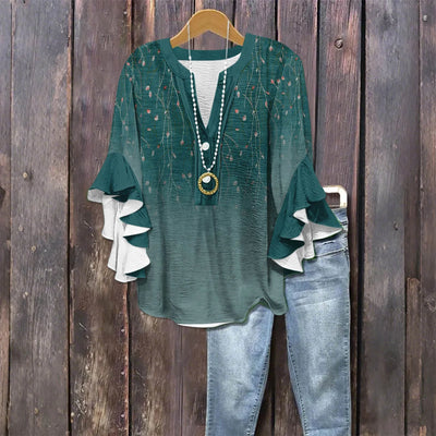 Silk blouse "Market Stroll" – Fresh & feminine