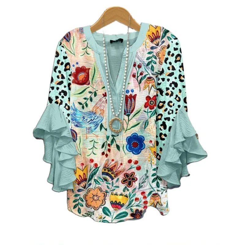 Silk blouse "Garden Party" – Soft & sophisticated