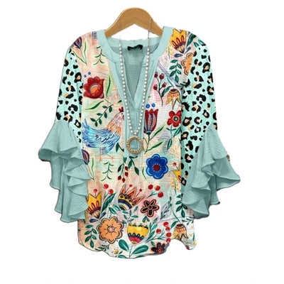 Silk blouse "Garden Party" – Soft & sophisticated