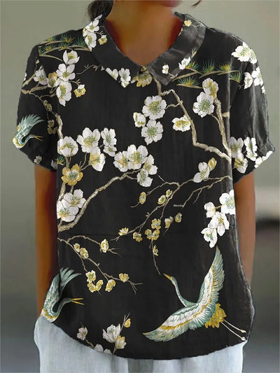 Silk dress "Family BBQ" – Elegant & refined