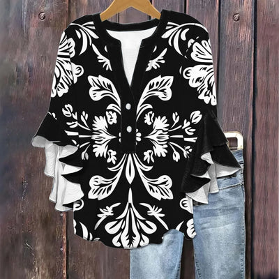 Silk top "Garden Party" – Fresh & feminine