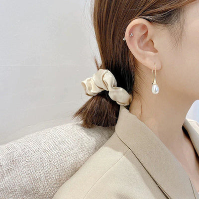 Elegant pearl drop earrings "Romantic Dinner" – Timeless & chic