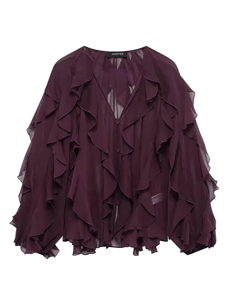 Sheer blouse "Sunday Picnic" – Fresh & feminine