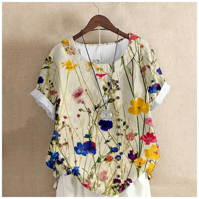Silk top "Garden Party" – Fresh & feminine
